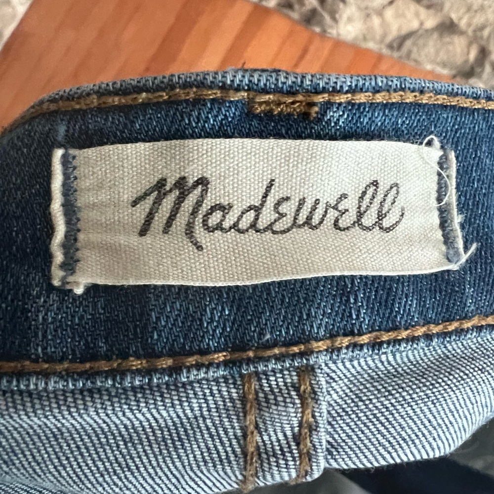 Size 30 Madewell 9” high rise Ankle skinny side slit Jeans - Picture 7 of 11